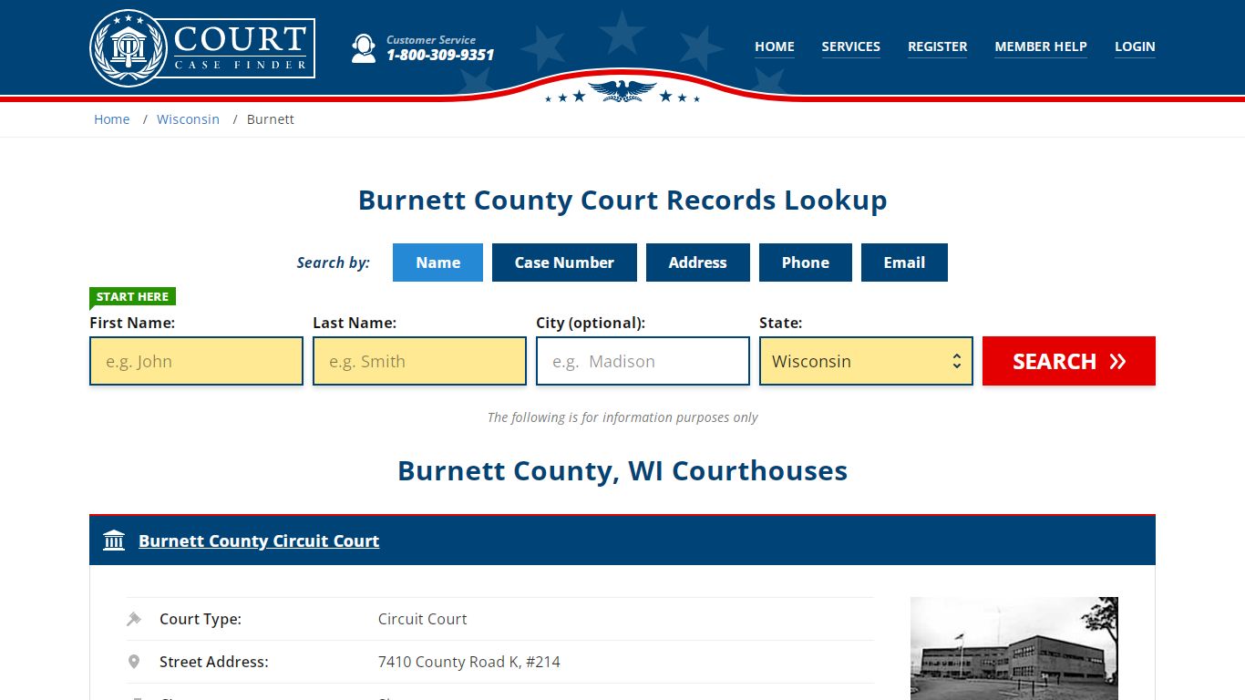 Burnett County Court Records | WI Case Lookup